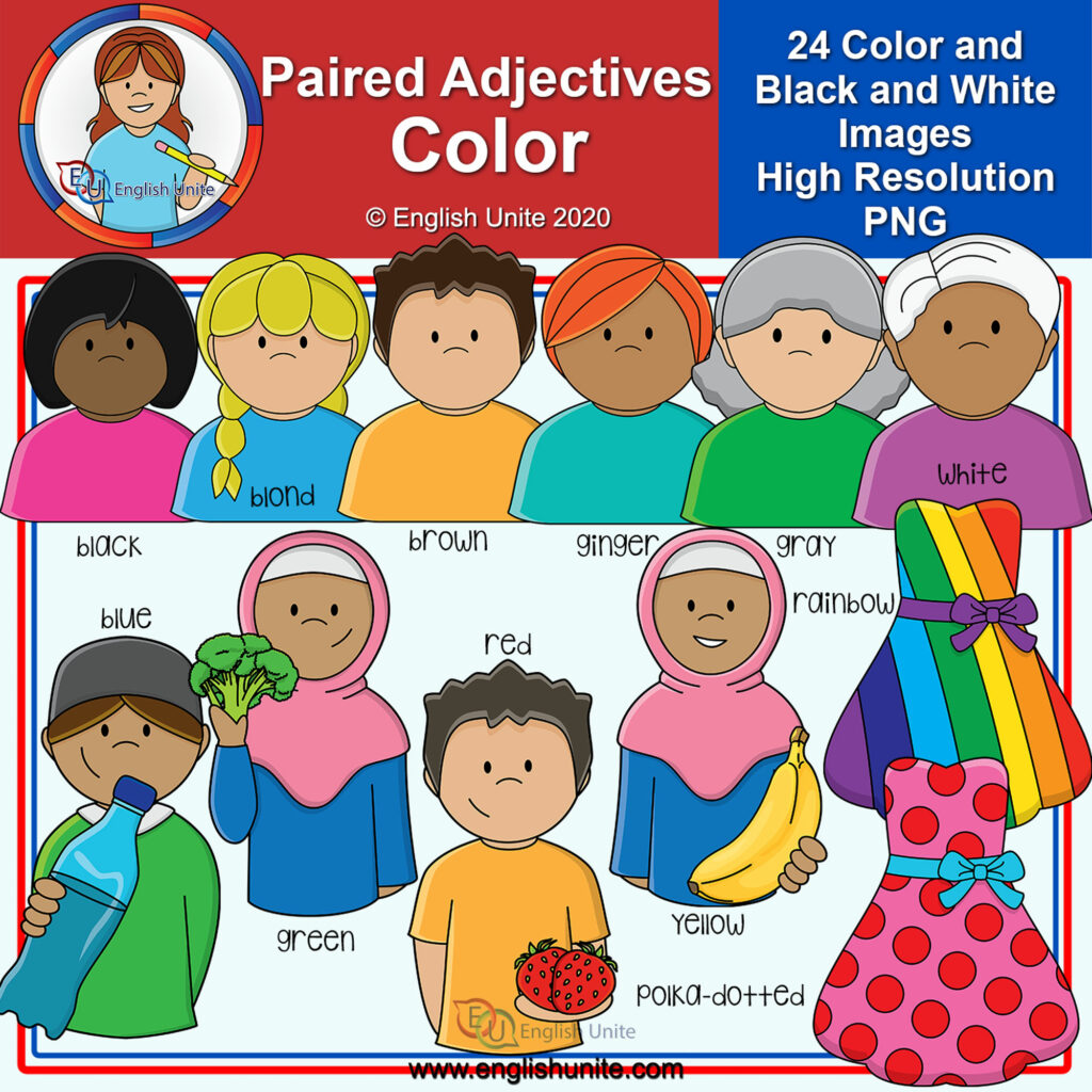Clip Art Paired Adjectives Bundle Made By Teachers