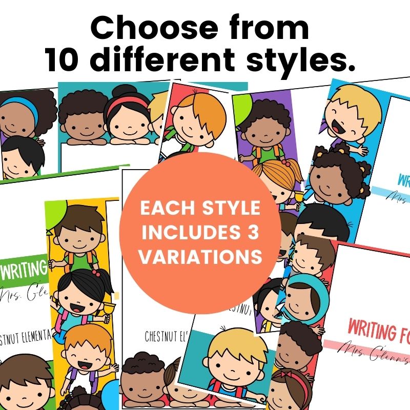 Editable Folder Covers For Take Home, Ketchup, Homework Folders or