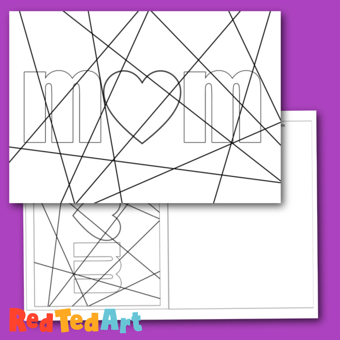 Pop Art Mom Printable/ Mom Greeting Card for Mother's Day (Mum Spelling ...