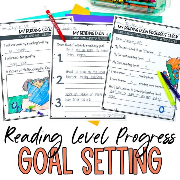Reading Progress Goals and Planning Pages for Student Led Conferences