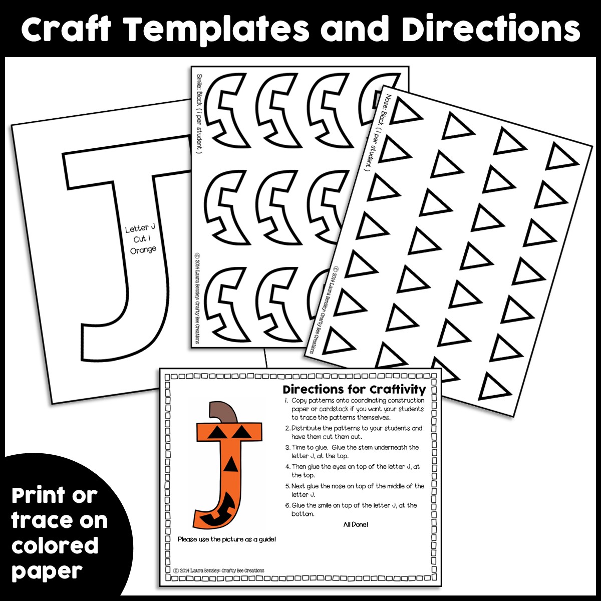 Letter J Craft | Jack-O-Lantern Craft | Alphabet Crafts | Uppercase ...