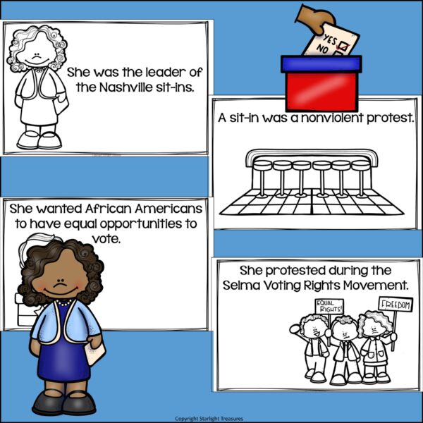 Diane Nash Mini Book for Early Readers: Black History Month | Made By ...