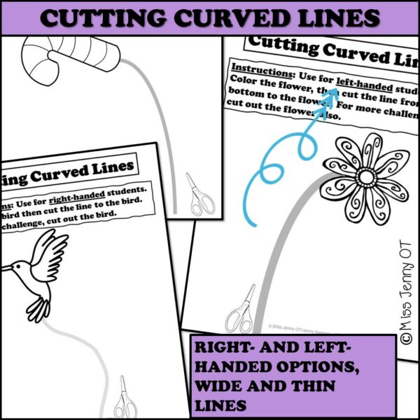 Full Year Fine Motor Cutting Practice Worksheets for Scissors Skills ...