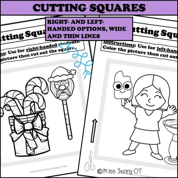 Full Year Fine Motor Cutting Practice Worksheets for Scissors Skills ...