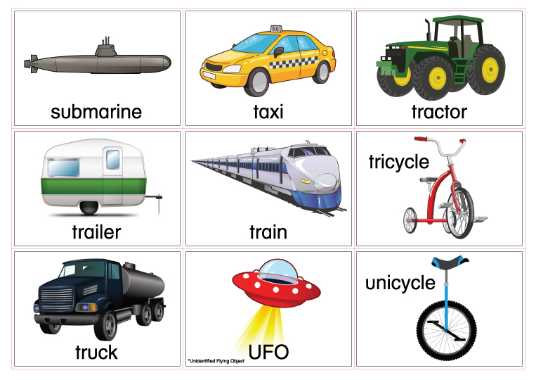 Transportation Flash Cards ESL ELL Made By Teachers