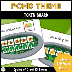 Pond Theme Token Board + Reinforcer Options