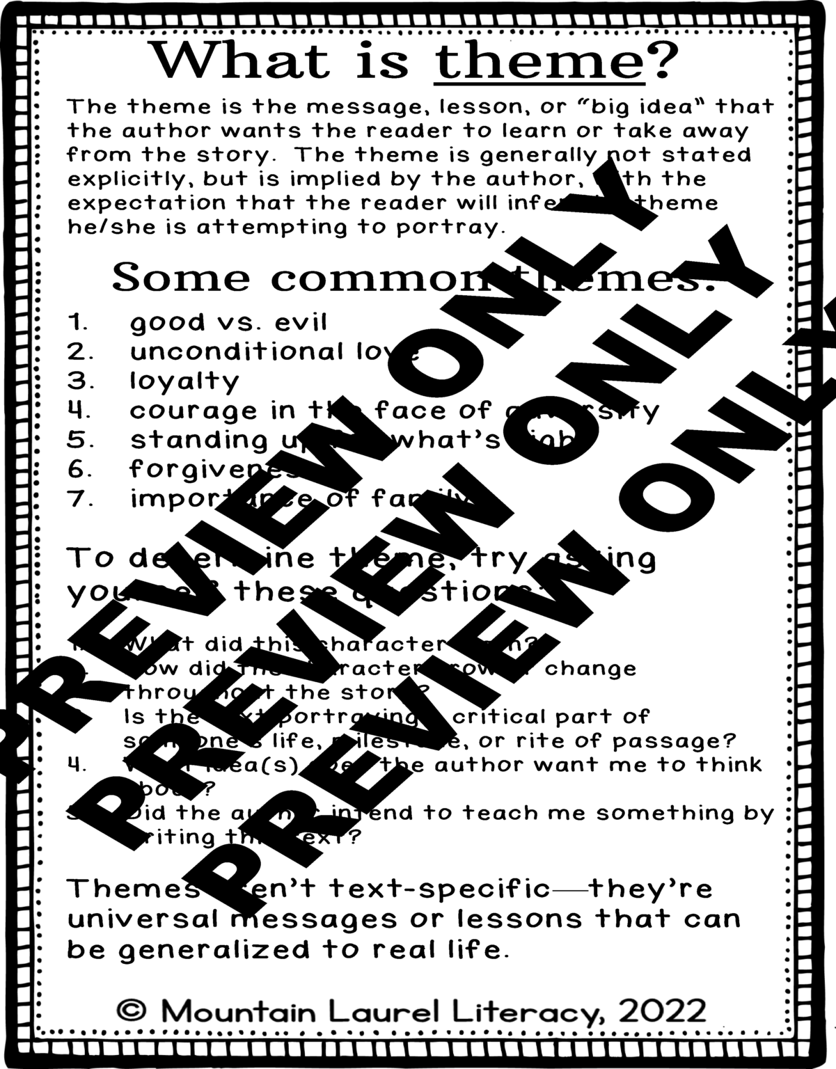 High School Short Story Unit "The Bass, the River, and Sheila Mant