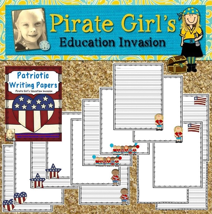 Patriotic Writing Papers Made By Teachers