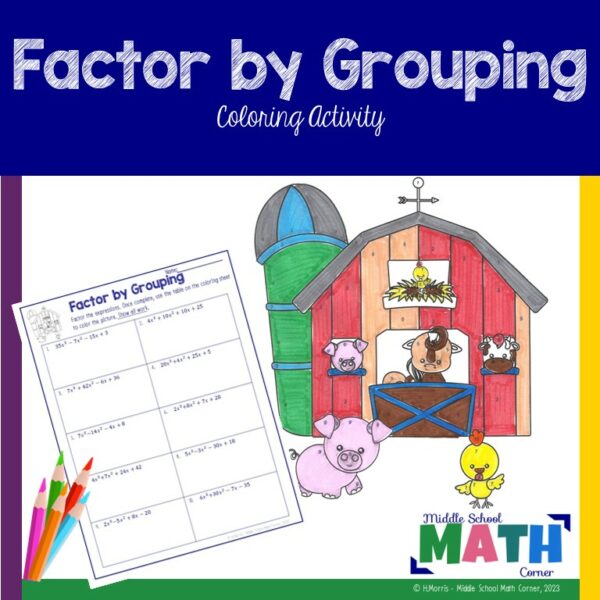 Factoring Polynomial Expressions by Grouping Coloring Activity | Made ...