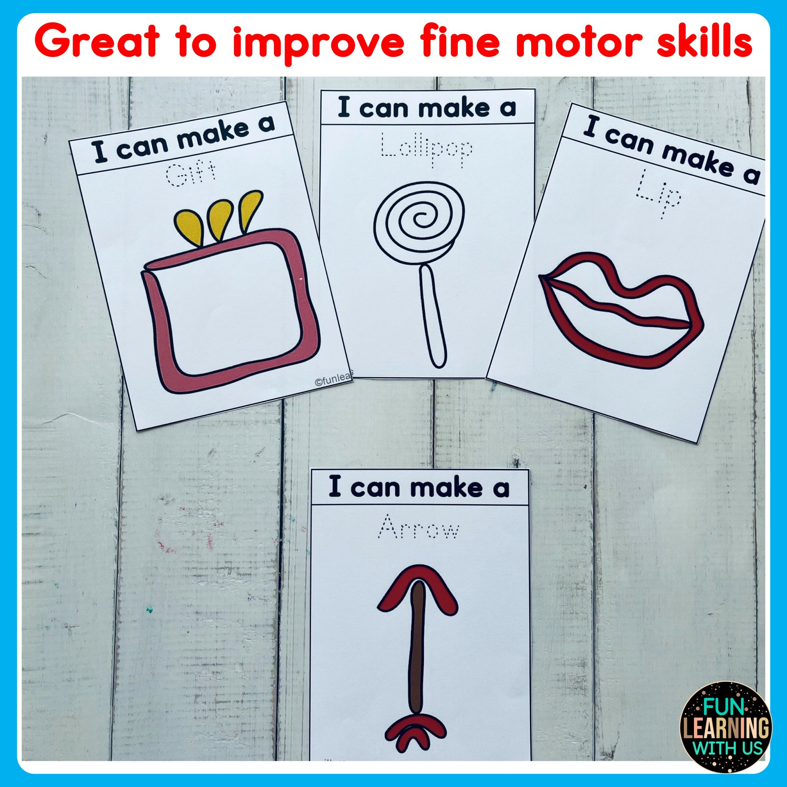 Valentines Day Fine Motor Skill Dough Center Mats Made By Teachers