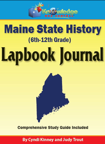 Maine State History Lapbook Journal / Interactive Notebook