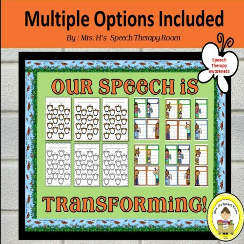 Speech Therapy Bulletin Board and Room Decor for Spring Butterfly Theme ...