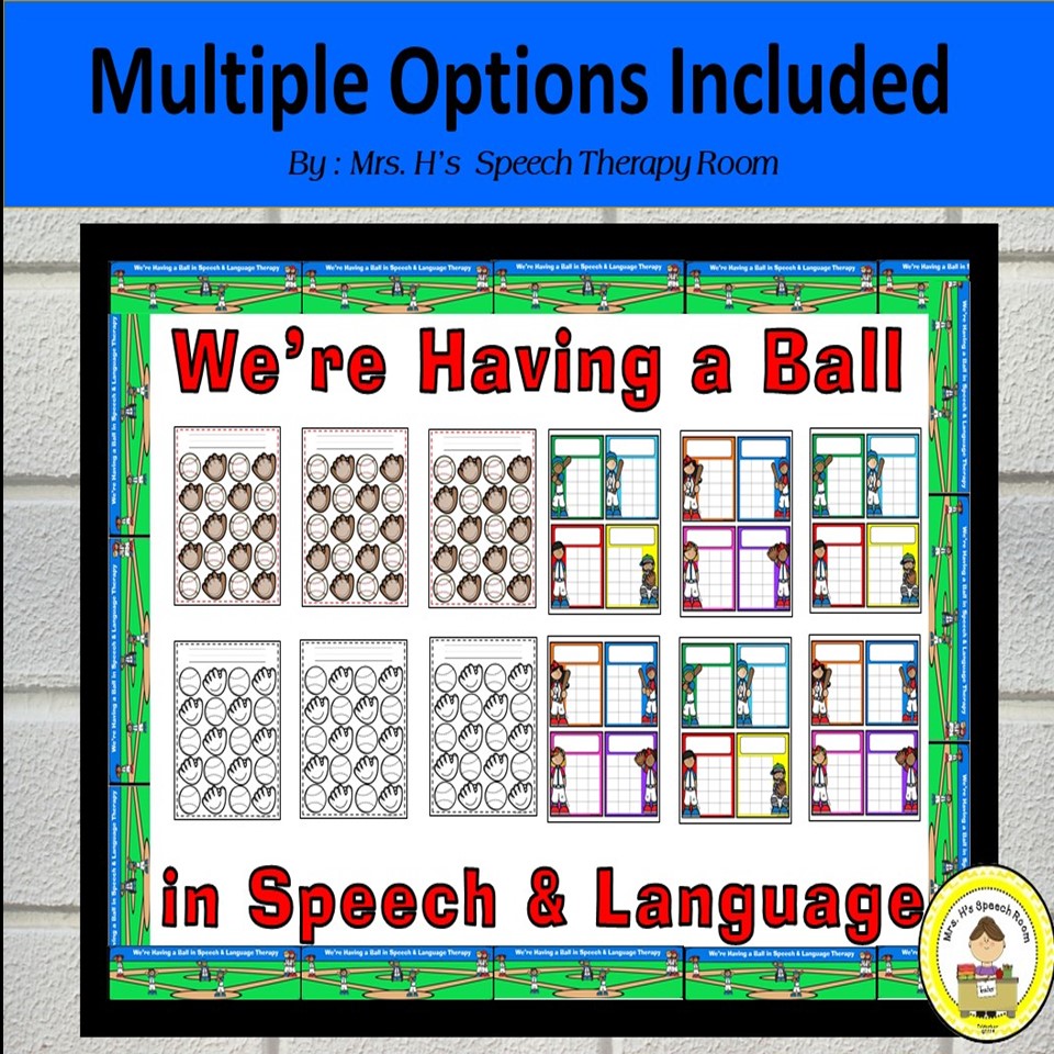 Speech Therapy Bulletin Board and Room Decor Baseball Themed | Made By ...