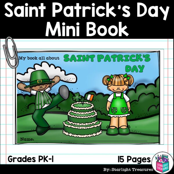 Saint Patrick's Day Mini Book for Early Readers: St. Patrick's Day ...