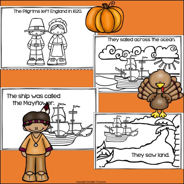 Thanksgiving Mini Book for Early Readers | Made By Teachers