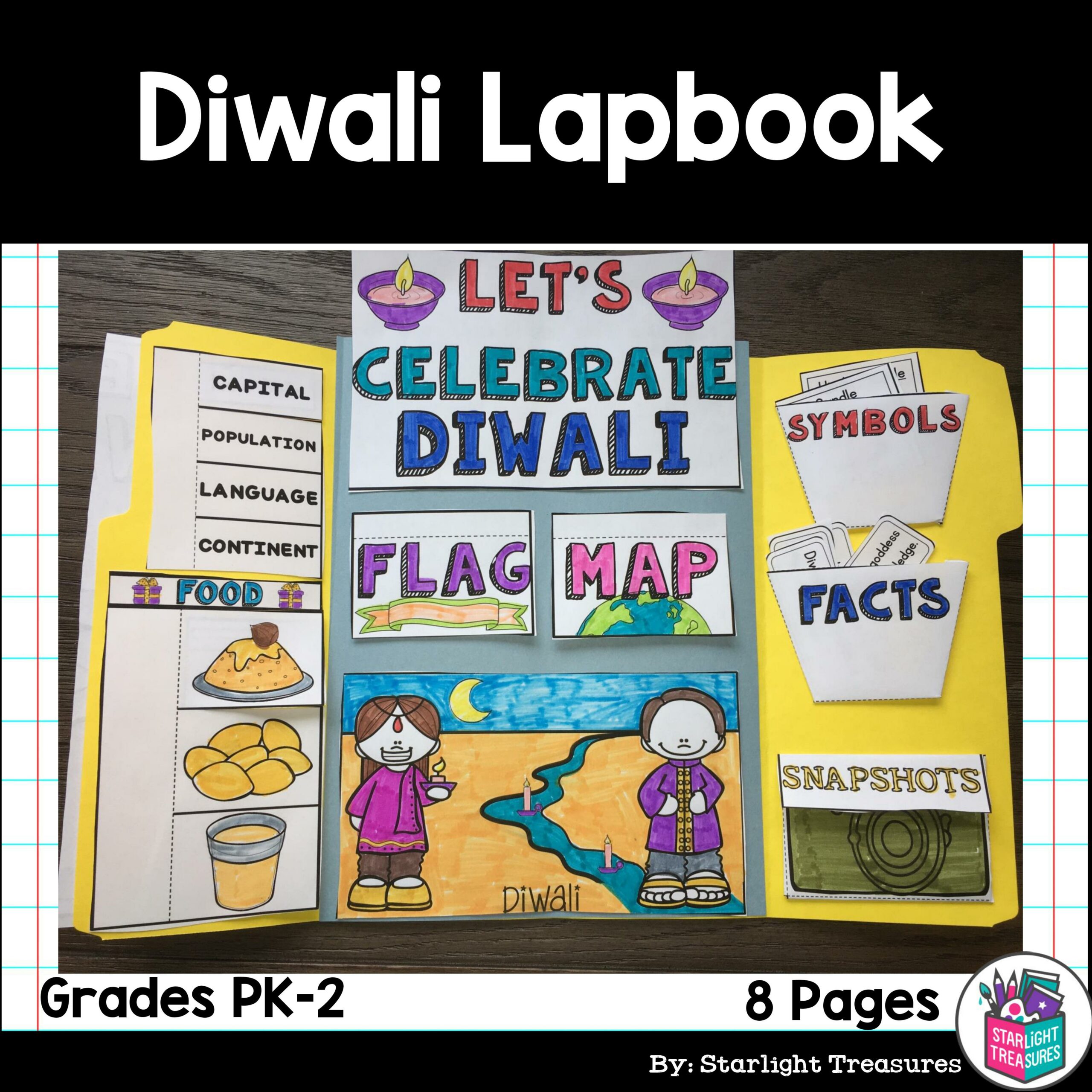 Let's Celebrate Diwali Lapbook for Early Learners - Christmas Around the World