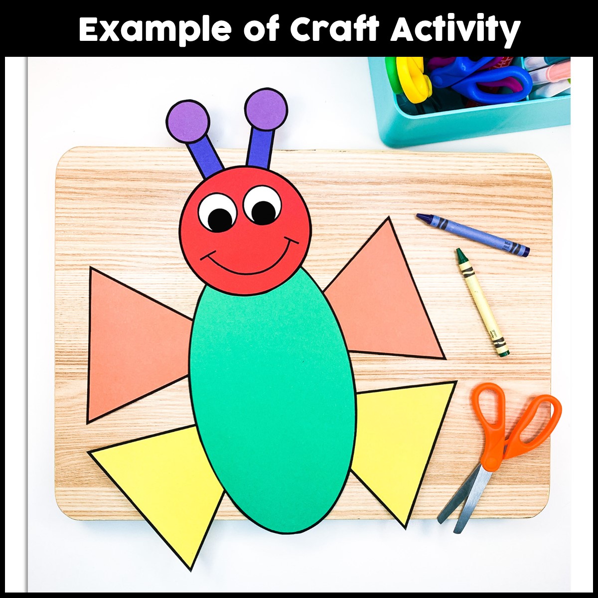 Shape Animal Craft Butterfly Craft Shape Activities 2D Shapes