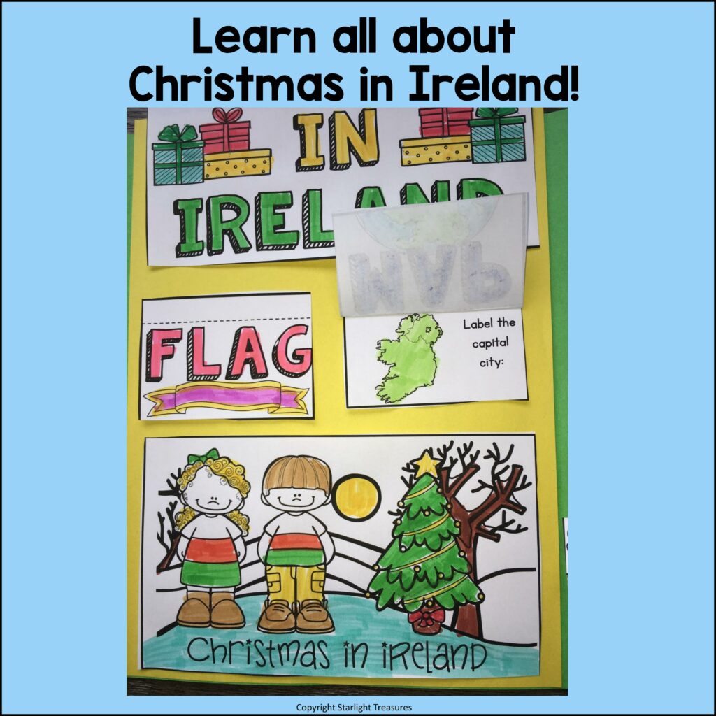 Christmas in Ireland Lapbook for Early Learners Christmas Around the