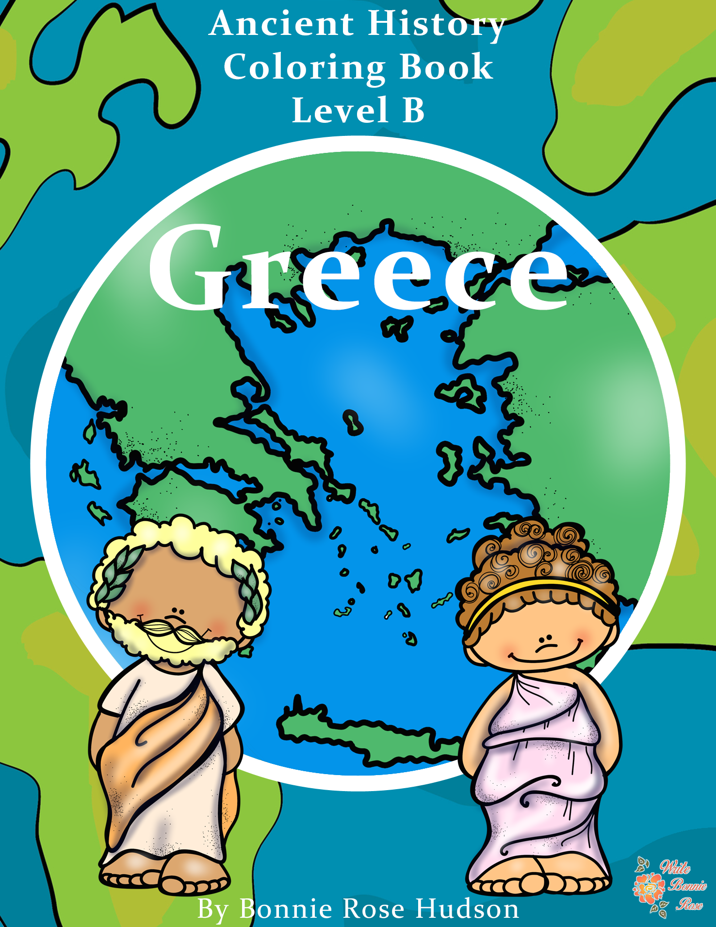 Ancient History Coloring Book: Greece-Level B