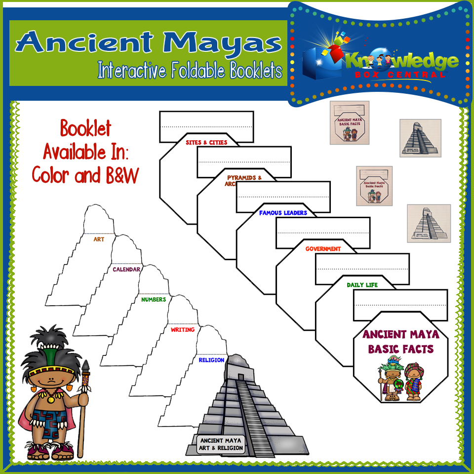 Ancient Maya Interactive Foldable Booklets