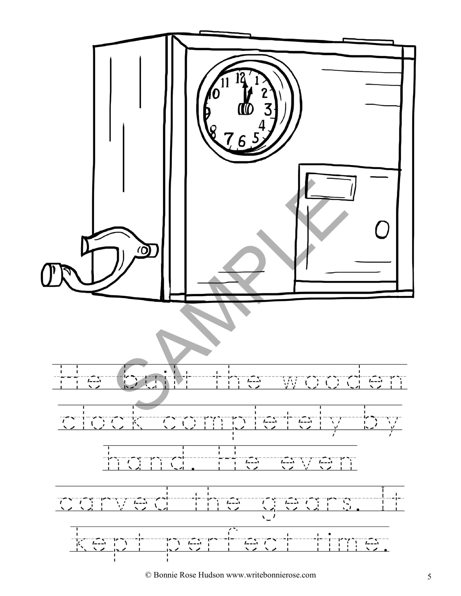 Benjamin Banneker and Sarah Goode - Benjamin Banneker And Sarah Goode Coloring Book Level B Sample 3 1583x2048 