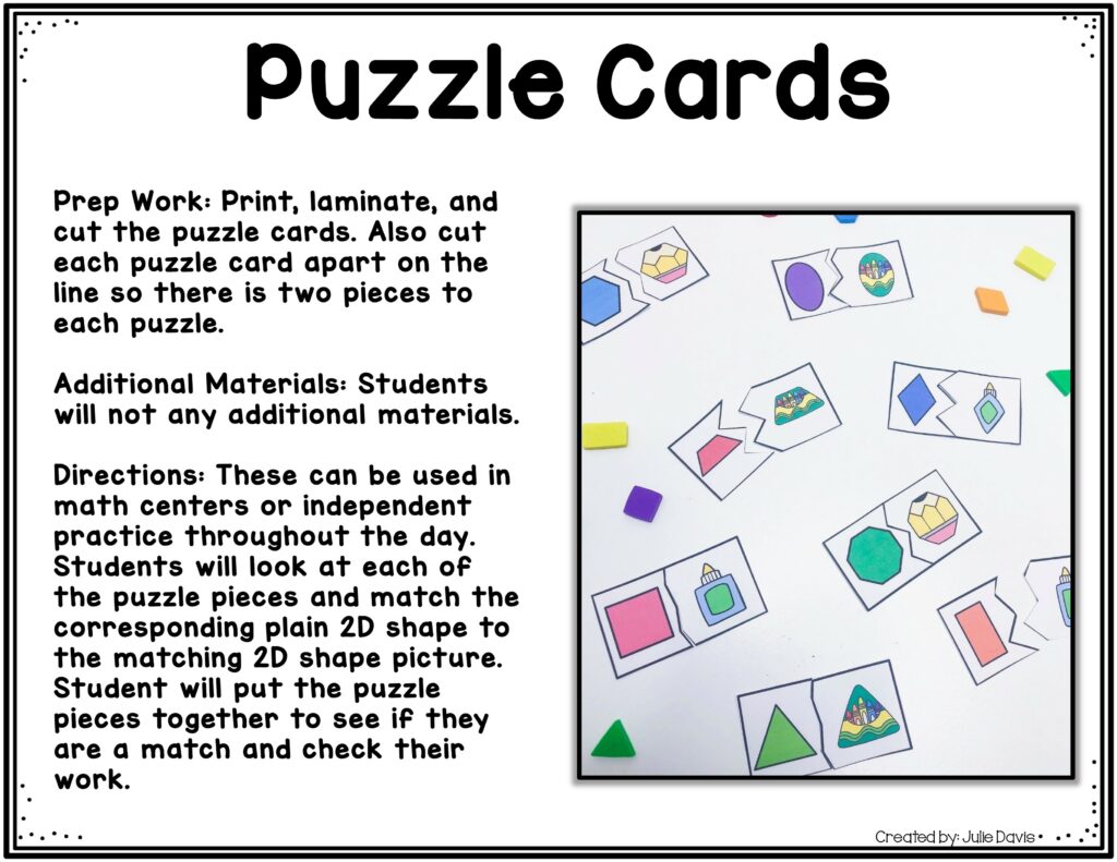 Kindergarten Valentine's Day 2D Shapes Worksheets and Games | Made By ...
