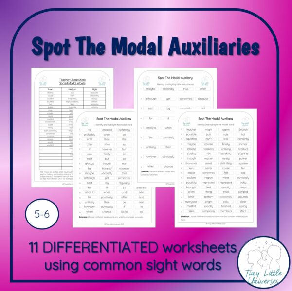 Modal Auxiliaries and Verbs Persuasive Devices Worksheets | Made By ...