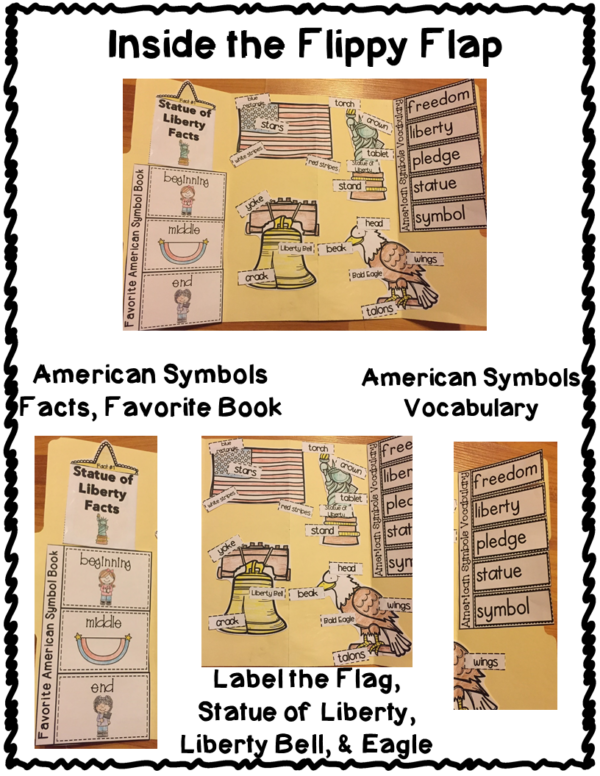 American Symbols Activities Interactive Notebook Lapbook - Made By Teachers