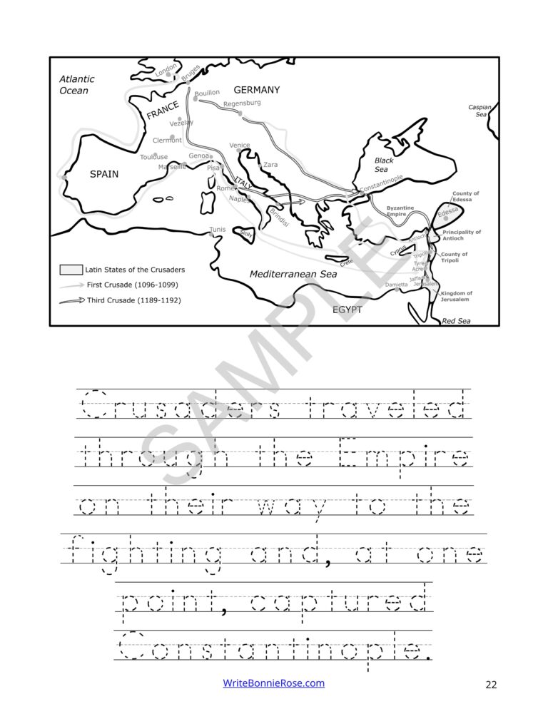 Byzantine Empire Coloring Book-Level B | Made By Teachers