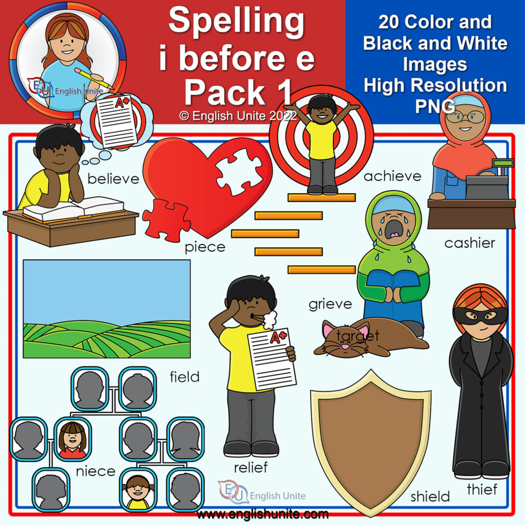 Clip Art - Spelling - i Before e Bundle | Made By Teachers