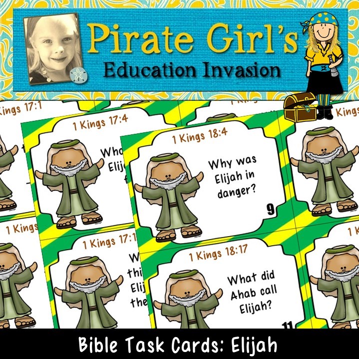 Bible Task Cards Elijah Made By Teachers