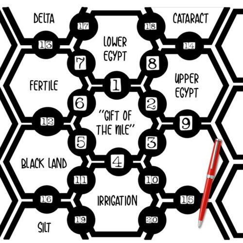 Ancient Egypt Large Hexagonal Bulletin Board Display and Activity ...
