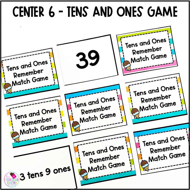 1st Grade Spring Math Centers - Place Value - Balancing Equations ...