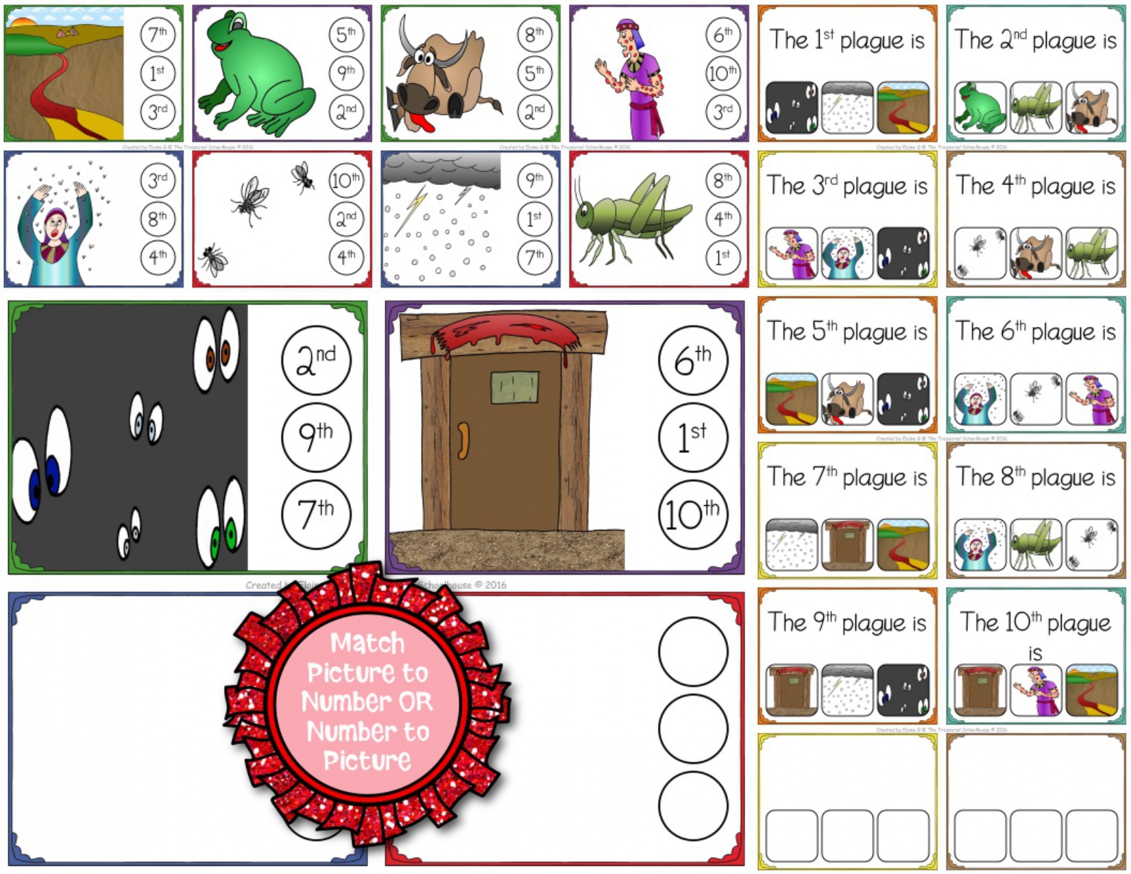 The Ten Plagues Of Egypt Clip Cards Made By Teachers