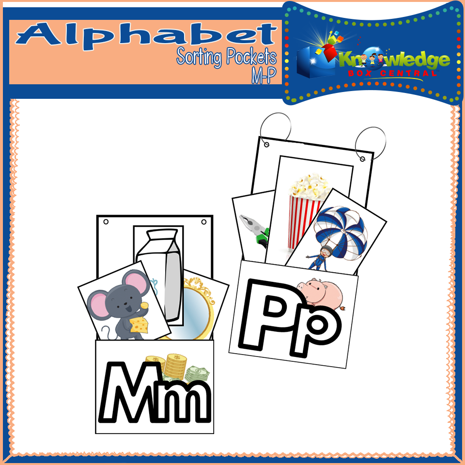 Alphabet Sorting Pockets: M to P
