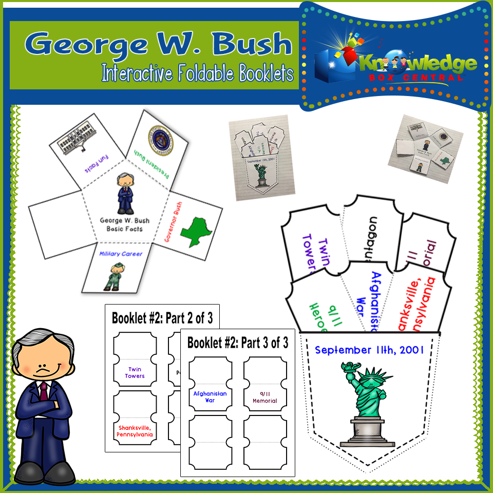 President George W. Bush Interactive Foldable Booklets