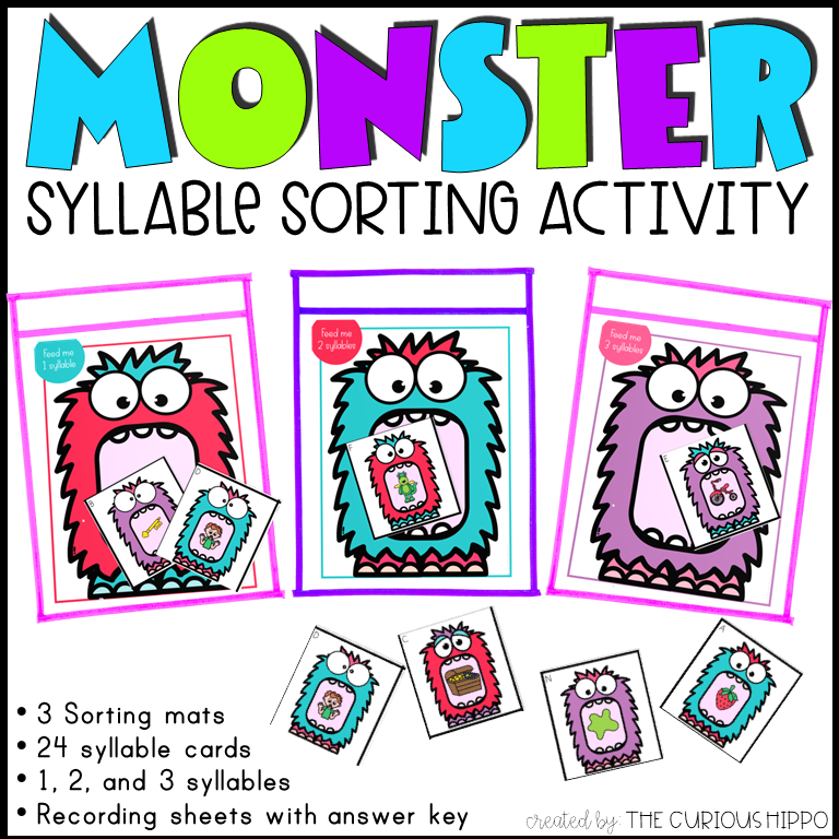 Syllable Sorting Monsters