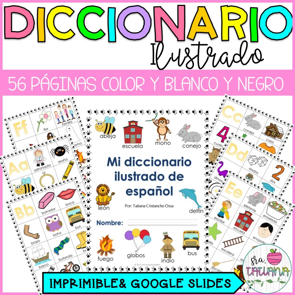 Picture Dictionary in Spanish Diccionario Ilustrado Vocabulario en