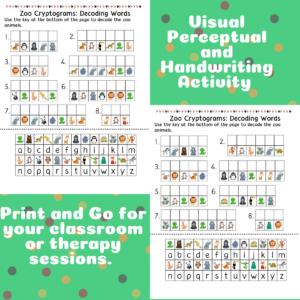 Zoo Cryptogram and Decoding Worksheets | Made By Teachers