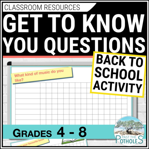 Back to School: First Week of School Ice Breakers - Get to Know You ...