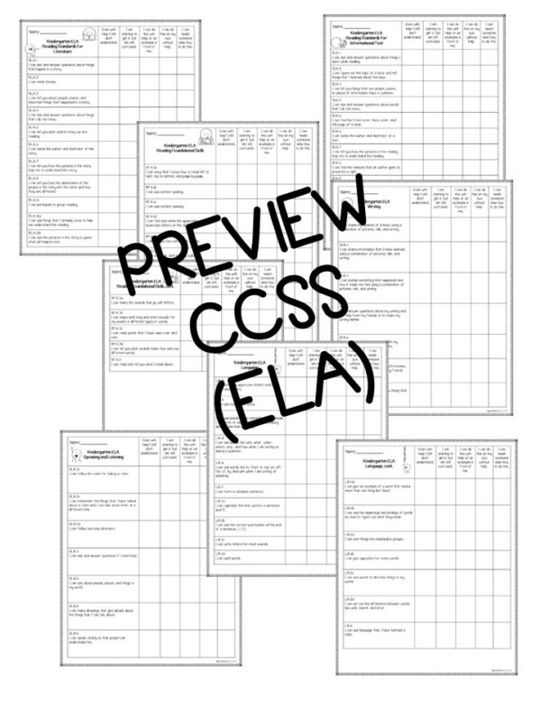 Kindergarten Standards Checklist | Made By Teachers