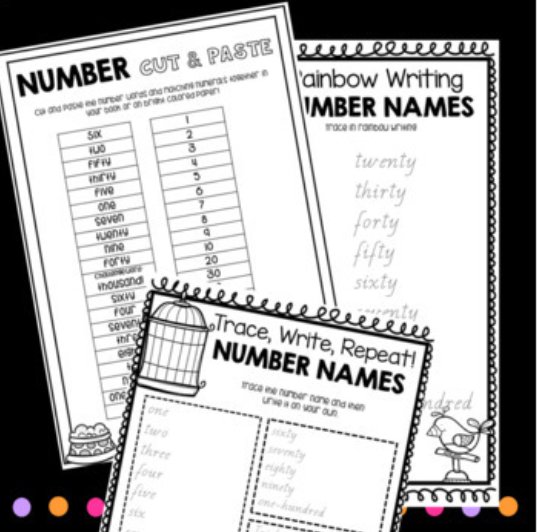 Number Words to 100 Worksheets | Made By Teachers
