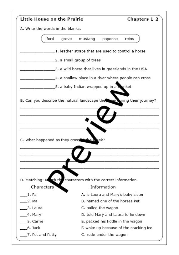 Laura Ingalls Wilder: A Bundle of Worksheets | Made By Teachers