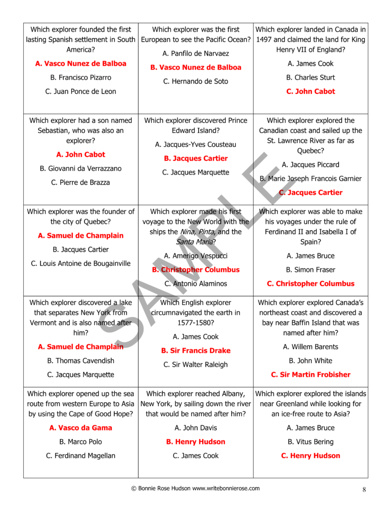 World Explorers and Travelers Game | Made By Teachers