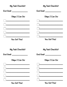 Printable Task Checklist Template for Students | Made By Teachers