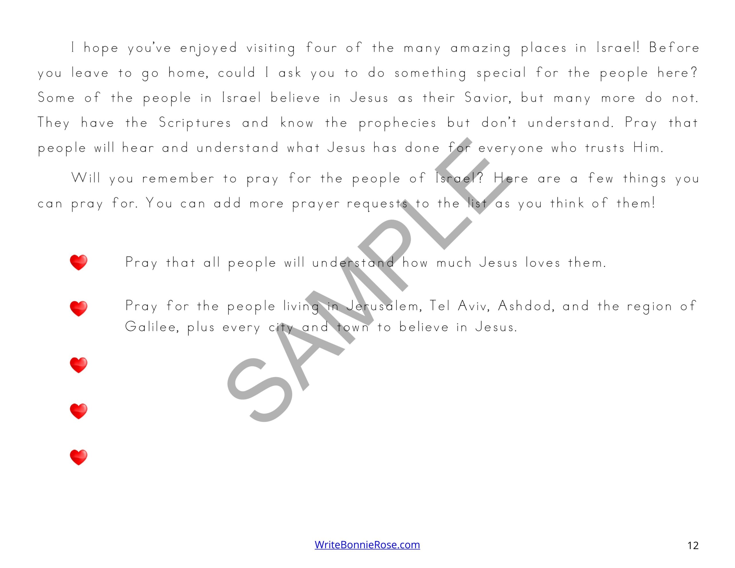My Book About Israel with Cursive Copywork | Made By Teachers
