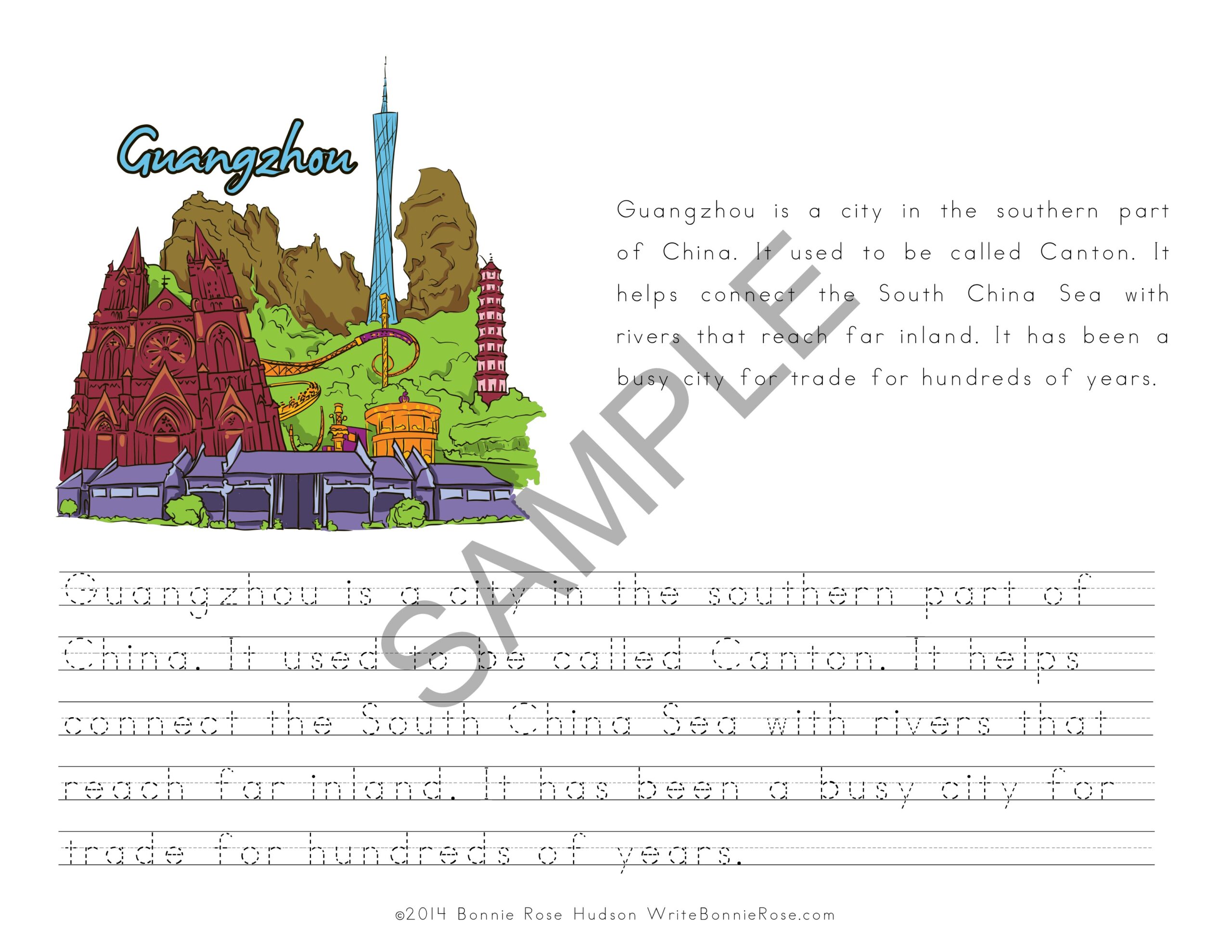 My Book About China with Print Copywork | Made By Teachers