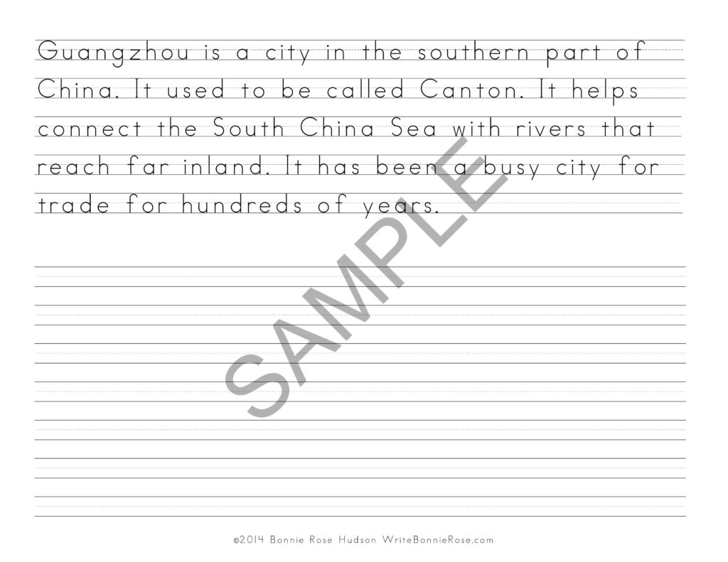 My Book About China with Print Copywork | Made By Teachers