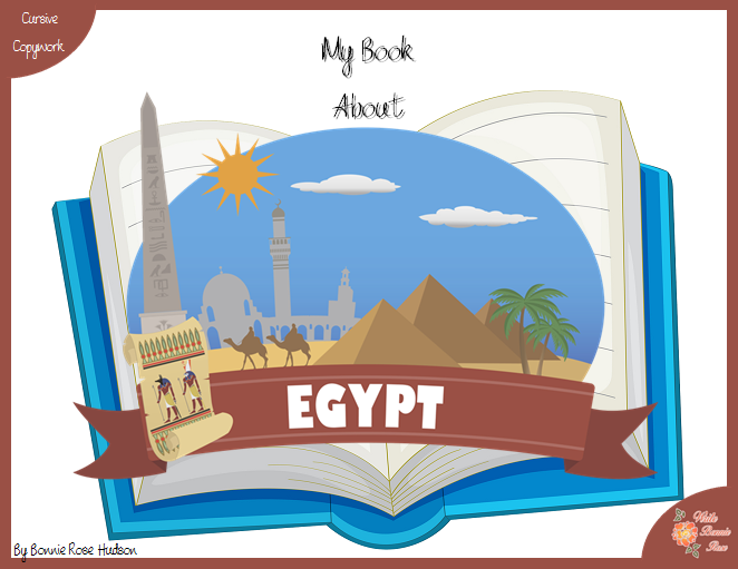 My Book About Egypt with Cursive Copywork
