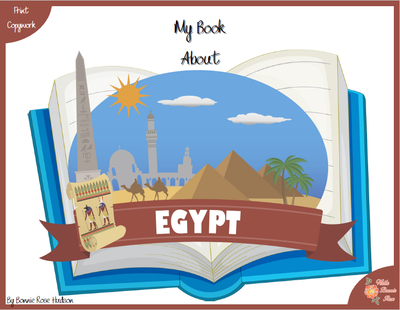 My Book About Egypt with Print Copywork